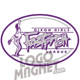 DIXON-GIRLS-FAST-PITCH-LEAGUE.jpg Custom Car Magnet - Logo Magnet