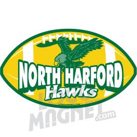 NORTH-HARFORD-HAWS-FOOTBALL.jpg Custom Car Magnet - Logo Magnet