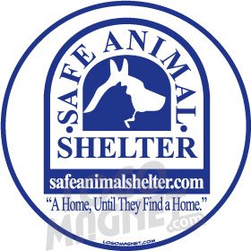 SAFE-ANIMAL-SHELTER-CUSTOM.jpg Custom Car Magnet - Logo Magnet