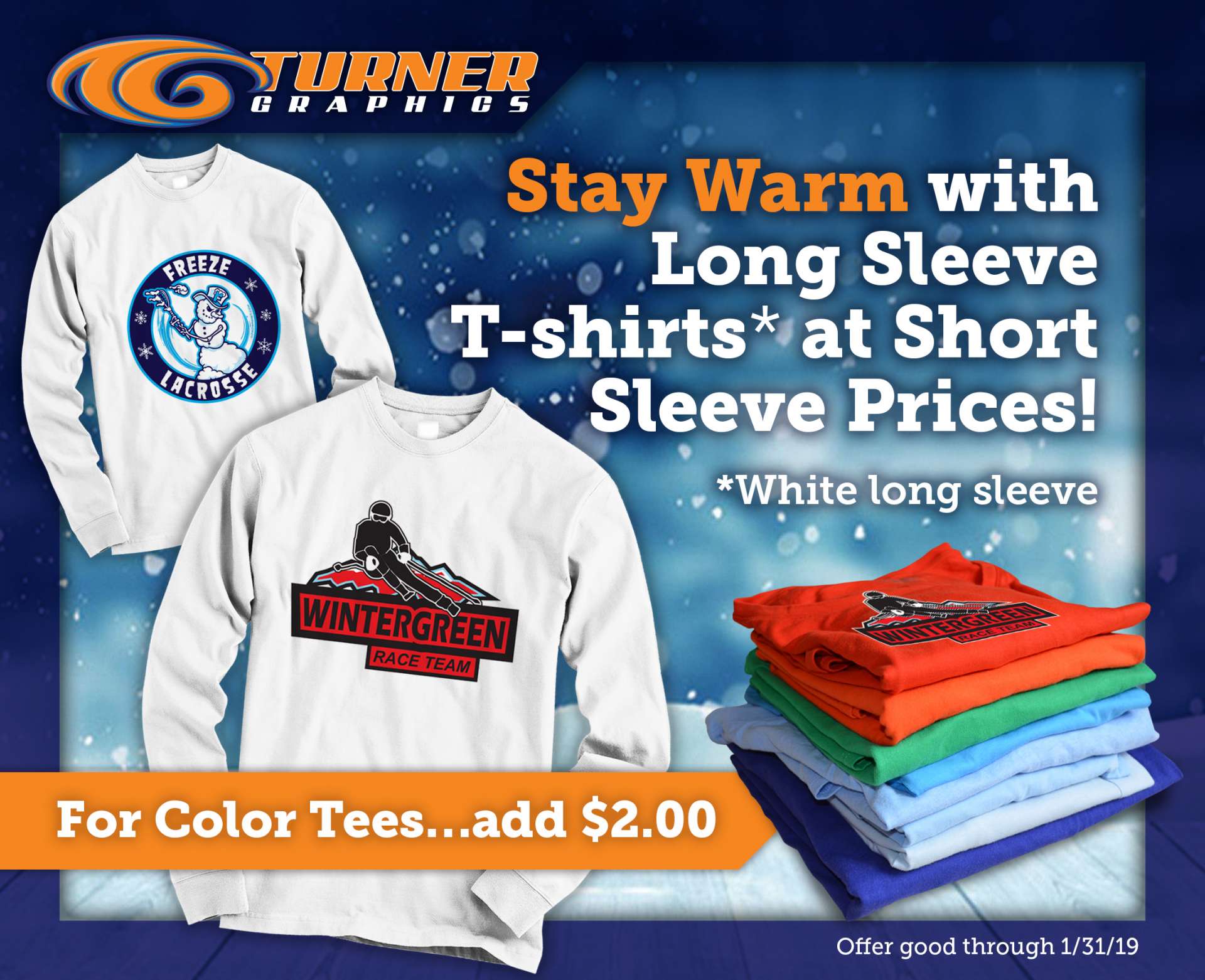 Long sleeve tshirt ad Logo